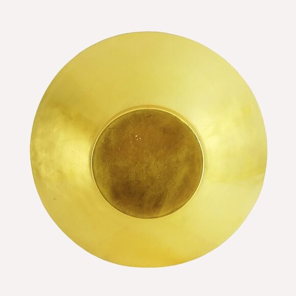 Glass Centerpiece Bowl Decorative Tabletop Display Large Deep Gold 13.25" - Picture 4 of 6